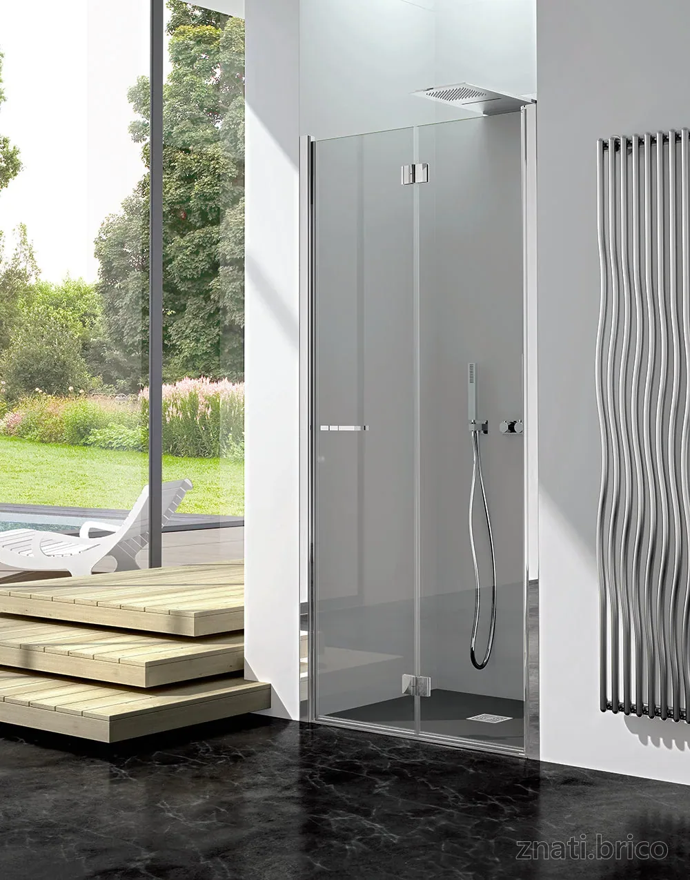 ESPACE DOUCHE VOLTA niche 1 porte repliable