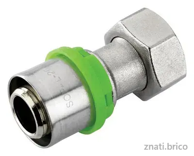 RACCORD DROIT ECROU LIBRE