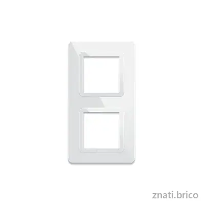 PLAQUE TECHNOPOLYMERE 44 CARREE BLANC 2+2 MODULES