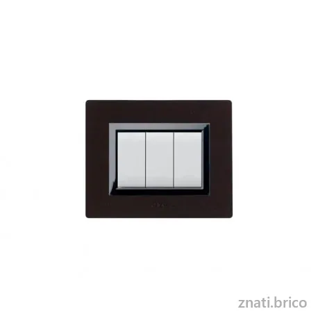 PLAQUES “VERA 44” POUR BOÎTES RÉCTANGULAIRES WENGE