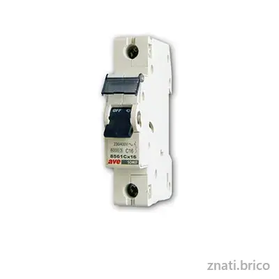 DISJONCTEUR MODULAIRE 1 POLE 16A COURBE C