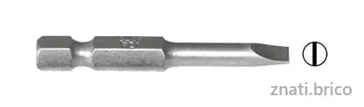 EMBOUT 1/4" POUR VIS À FENTE