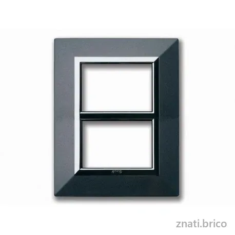 PLAQUES “ZAMA 44” POUR BOÎTES RÉCTANGULAIRES 6(3+3) MODULES