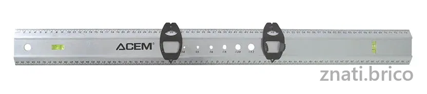 RÉGLE ALUMINIUM 750 MM AVEC NIVEAU