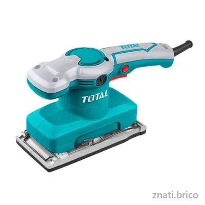 Ponceuse à main vibrante 320W - TF1301826 gris et vert - TOTAL