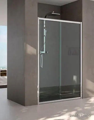 ESPACE DOUCHE TANA niche 1 porte coulissante + élément fixe