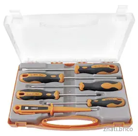 JEUX DE TOURNEVIS ÉLECTRICIEN EN COFFRET PLASTIQUE