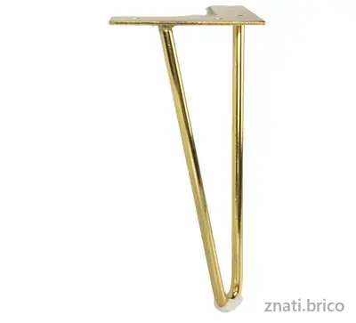 Sabot De Meuble Ref10514, Sabot De Meuble Doré H150 MM REF10514
