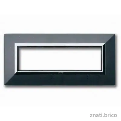PLAQUES “ZAMA 44” POUR BOÎTES RÉCTANGULAIRES 7 MODULES
