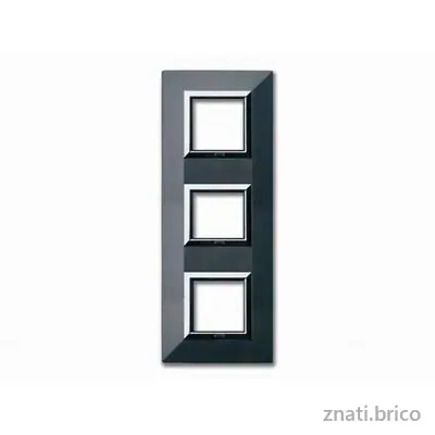 PLAQUES “ZAMA 44” POUR BOÎTES RONDES ET CARRÉES 6(2+2+2) MODULE