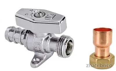 ROBINET DE GAZ DOMESTIQUE PORTE CAOUTCHOUC AVEC BUSE