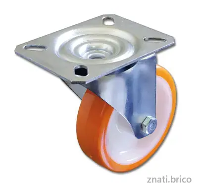 ROUE PU PIVOTANTE