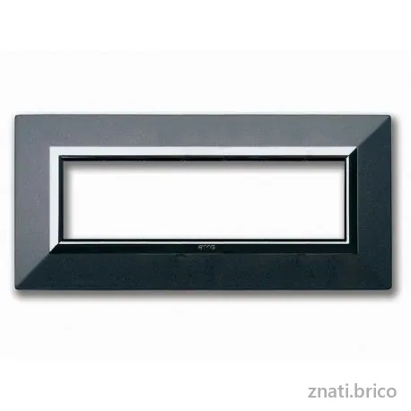 PLAQUES “ZAMA 44” POUR BOÎTES RÉCTANGULAIRES 7 MODULES