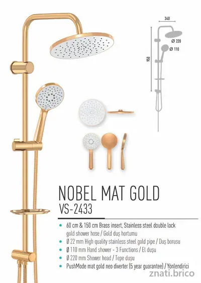 NOBEL MAT GOLD RAIN SET