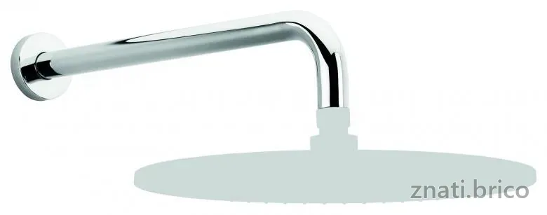 Bras de douche mural rond