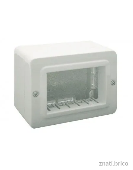 BOITE APPARENTE 3 MODULES BLANC