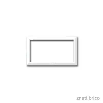 CADRE POUR ZAMA / PERSONAL 44 RECTANGULAIRE 4 MODULES BLANC