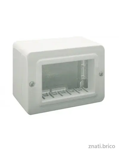 BOITE APPARENTE 3 MODULES BLANC