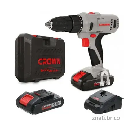 Perceuse-Visseuse 18V avec deux batteries CROWN CRW CT21056L