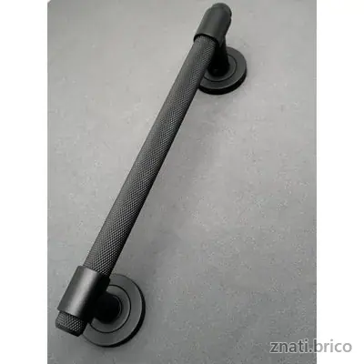 Poinçon Zamak A213 Noir Mat Poignée de Traction Porte Coulissante Poignée de Traction 25 Cm 1 Pièce