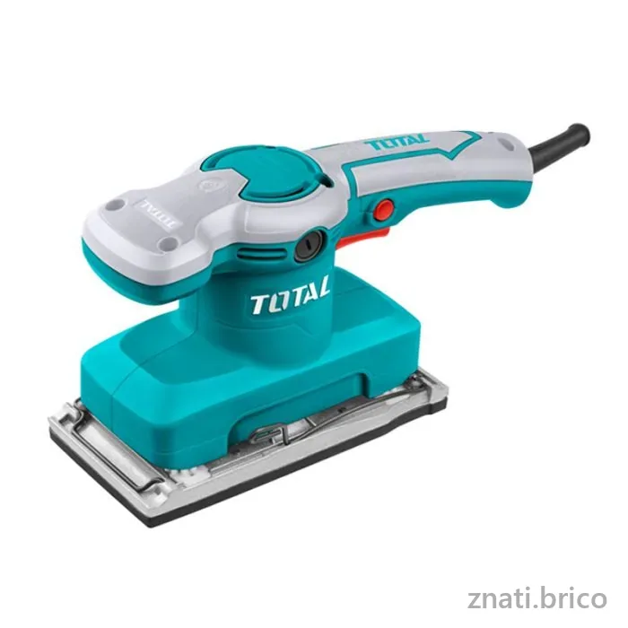 Ponceuse à main vibrante 320W - TF1301826 gris et vert - TOTAL
