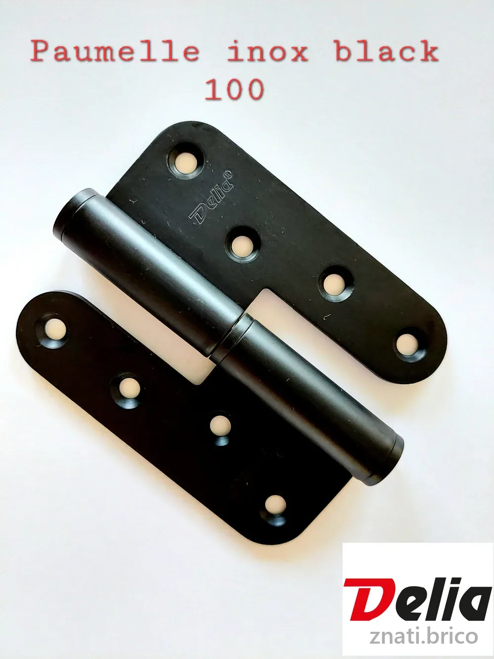 paumelle inox 100 black PVD
