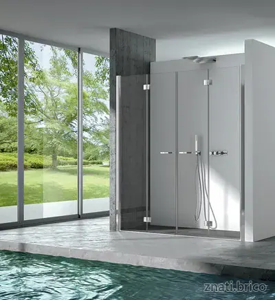 ESPACE DOUCHE VOLTA niche 2 portes repliables