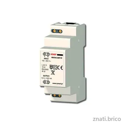 ALIMENTATION 2 MODULES 12V 1A DOMOTIQUE