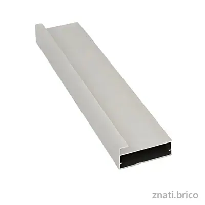 PROFILET ALUM PORT VITRE  3M