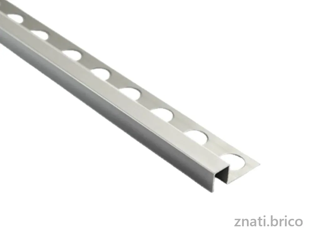 BAGUETTE FAIENCE CARRE CHROME 2.7M 461A
