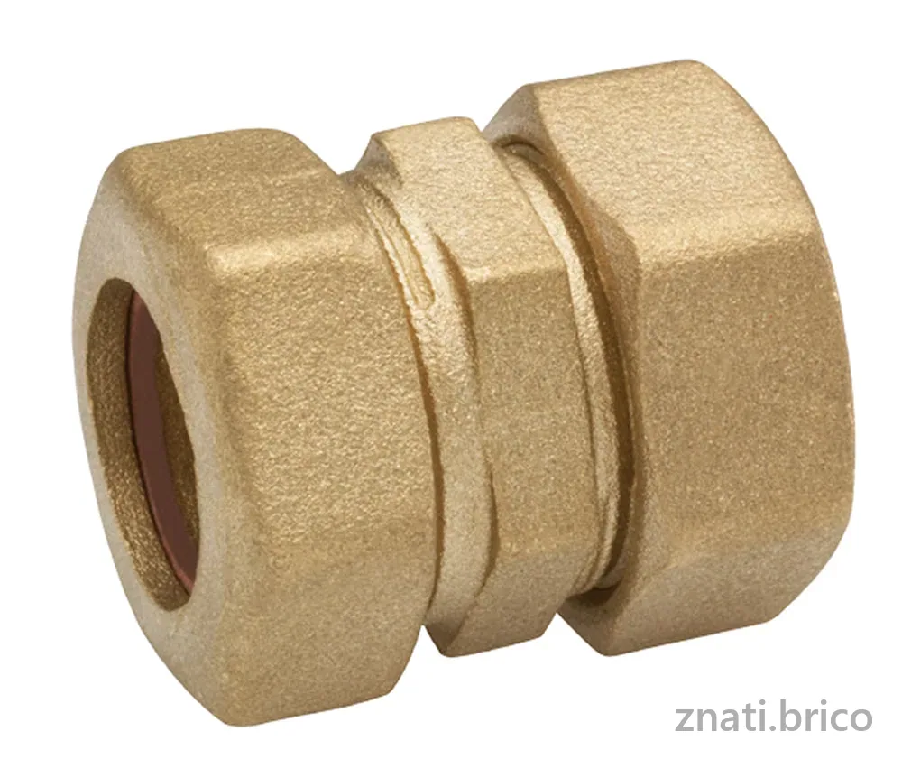 RACCORD DROIT MM + ECROU