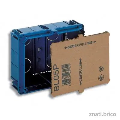 BOITE D'ENCASTREMENT POUR STUCTURE RIGIDES
