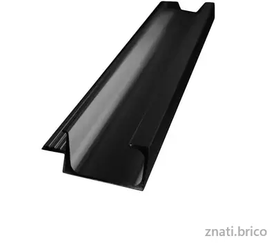 PROFILET 6255 3M NOIR MAT
