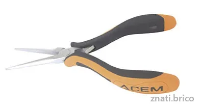 PINCE MINI ELECTRONIQUE A BEC DEMI-RONDS ACEM