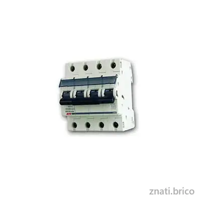 DISJONCTEUR MODULAIRE 4 POLES 16A COURBE C