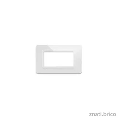 PLAQUE TECHNOPOLYMERE 44 RECTANGULAIRE BLANC 4 MODULES