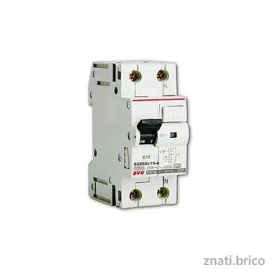 DISJONCTEUR DIFFERENTIEL MONOBLOC 1 POLE PLUS NEUTRE 16A COURBE C 300MA