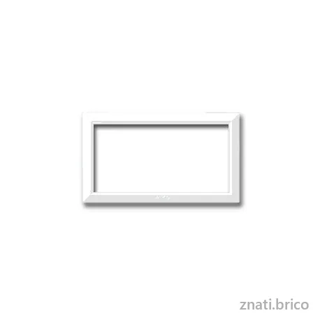 CADRE POUR VERA 44 RECTANGULAIRE 4 MODULES BLANC