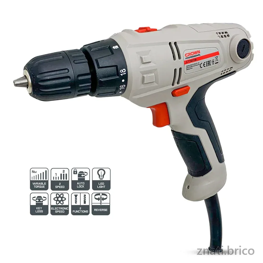 VISSEUSE ELECTRIQUE 10MM 280W CROWN