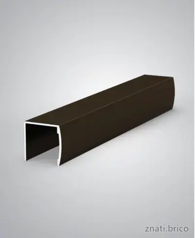 PROFILET U 5910 NOIR MAT