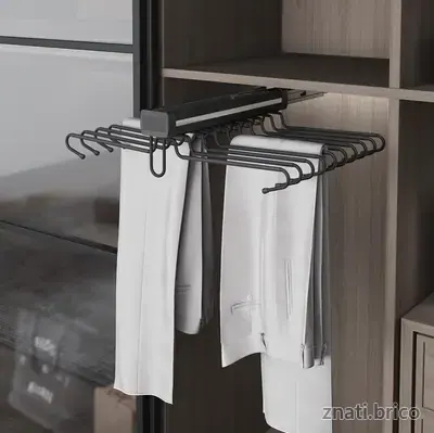 PORTE PANTALONS DOUBLE ALUM "610 x 460 x 145" ANTHRACITE