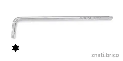CLÉ MÂLE COUDÉE TORX SÉRIE EXTRA LONGUE