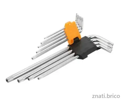 JEU DE 9 CLÉS HEXAGONALES TORX À BRAS EXTRA-LONG