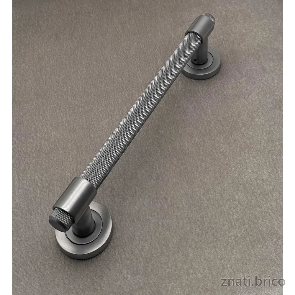 Poinçon Zamak A213 Poignée De Traction Fumée Scotch Mat Poignée De Traction Pour Porte