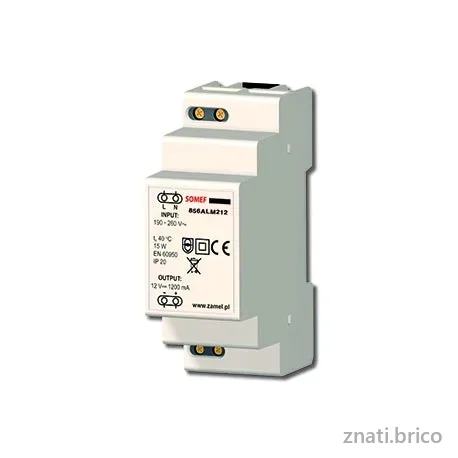 ALIMENTATION 2 MODULES 12V 1A DOMOTIQUE