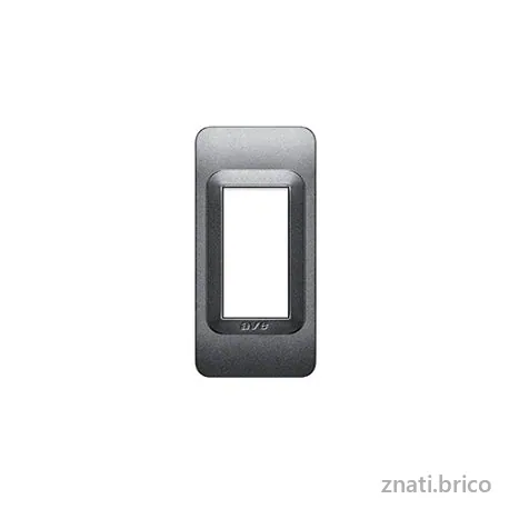 PLAQUE POUR PROFILE ALU SYS44 MINI ARGENT OPAQUE 1 MODULE