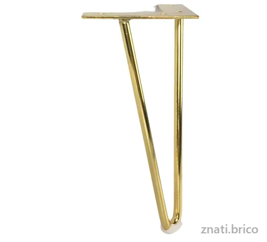 Sabot De Meuble Ref10514, Sabot De Meuble Doré H150 MM REF10514