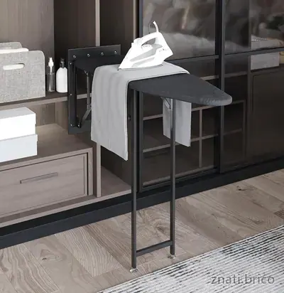 TABLE A REPASSER ENCASTREE "150 x 340 x 1480" ANTHRACITE