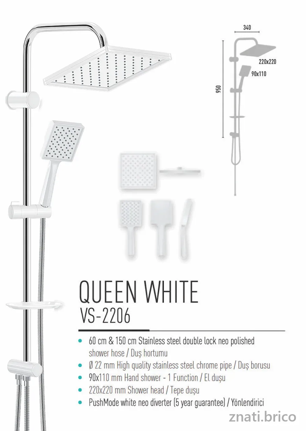 VALTEMO, QUEEN WHITE RAIN SET