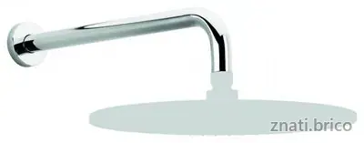 Bras de douche mural rond
